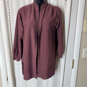 Vintage Rolling Hills in Pacifica Oversized Silk Shirt
